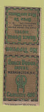 Matchbook Cover - Grace Dodge Hotel Washington DC BOBTAIL