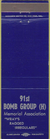 Matchbook Cover - 91st Bomb Group H Memorial Association military