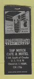 Matchbook Cover - Top Notch Cafe Motel Omaha NE BOBTAIL