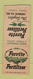 Matchbook Cover - Fervite Fertilizer Topeka KS BOBTAIL