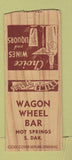 Matchbook Cover - Wagon Wheel Bar Hot Springs SD BOBTAIL
