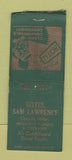 Matchbook Cover - Hotel Sam Lawrence Lincoln NE BOBTAIL