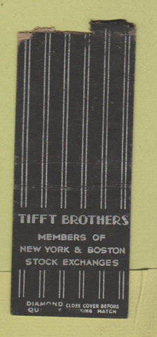 Matchbook Cover - Tifft Brothers Investments DQ WEAR BOBTAIL