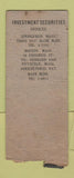 Matchbook Cover - Tifft Brothers Investments DQ WEAR BOBTAIL