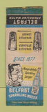 Matchbook Cover - Belfast Sparkling Water BOBTAIL