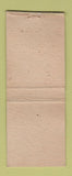 Matchbook Cover - Denton Motel Tatum NM BOBTAIL