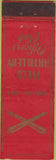 Matchbook Cover - First Artillery Officers' Club 1st Division WEAR Federal
