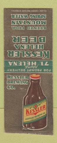 Matchbook Cover - Kessler Helena Beer BOBTAIL