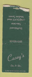 Matchbook Cover - Casey's Bar Lincoln NE WEAR BOBTAIL