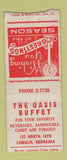 Matchbook Cover - Oasis Buffet Lincoln NE BOBTAIL