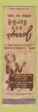 Matchbook Cover - Jerry's Pit BBQ Compton CA Buena Park girlie WEAR