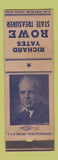 Matchbook Cover - Richard Yates Rowe State Treasurer Illinois IL