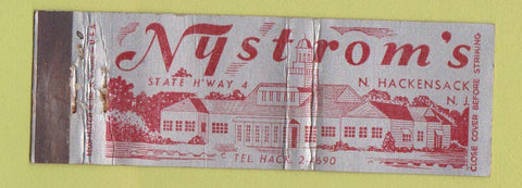 Matchbook Cover - Nystrom's North Hackensack NJ WEAR