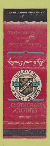 Matchbook Cover - Clothescraft Clothes Carmack Clovis NM WEAR
