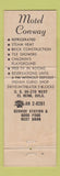 Matchbook Cover - Motel Conway El Reno OK Route 66