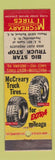 Matchbook Cover - McCreary Tires Big Star Truck Shop Raiford NC WEAR