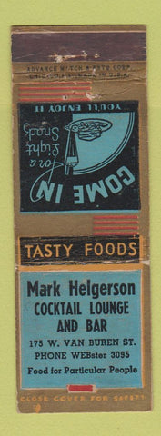 Matchbook Cover - Mark Helgerson Cocktail Bar ADVANCE