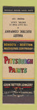 Matchbook Cover - Pittsburgh Paints Valley Electric Exeter CA