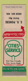 Matchbook Cover - Cities oil gas ER Powers Green Bay WI WEAR