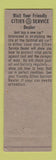 Matchbook Cover - Cities oil gas ER Powers Green Bay WI WEAR