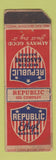 Matchbook Cover - Republic Ethyl Gas FEDERAL LONG POOR STRIKER