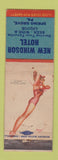 Matchbook Cover - New Windsor Hotel Spring Grove PA pinup WEAR