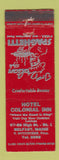 Matchbook Cover - Hotel Colonial Inn Belfast ME WEAR