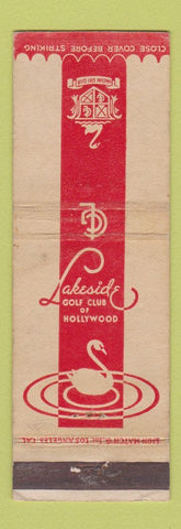 Matchbook Cover - Lakeside Golf Club Hollywood CA