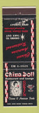 Matchbook Cover - China Doll Restaurant Aurora Colorado WEAR