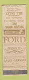 Matchbook Cover - Selzer Bros Ford Mediapolis IA WEAR
