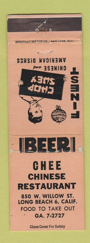 Matchbook Cover - Chee Chinese Restaurant Long Beach CA WEAR