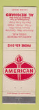 Matchbook Cover - American Standard oil gas
