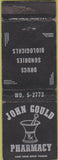 Matchbook Cover - John Gould Drug Store
