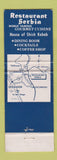 Matchbook Cover - Restaurant Serbia Bonsall CA