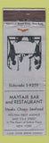 Matchbook Cover - Mayfair Bar Restaurant New York City WEAR