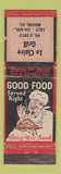Matchbook Cover - Le Claire Grill Moline IL