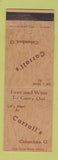 Matchbook Cover - Carroll's Columbus OH