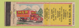 Matchbook Cover - M&R Transport trcuking Springfield Boston Worcester MA WORN
