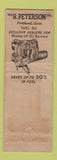 Matchbook Cover - Mobil oil gas Portland CT Peterson WORN