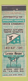 Matchbook Cover - Lrnoc Houdr Lrnoc MS