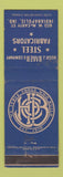 Matchbook Cover - Hugh Baker Steel Fabricators Indianapolis IN