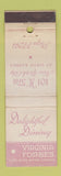 Matchbook Cover - Virgina Forbes Restaurant New York City