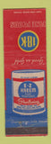 Matchbook Cover - 18K Fine Foods Vegetable Shortening