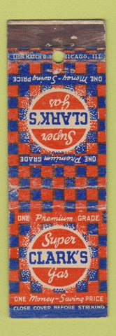 Matchbook Cover - Clark's oil gas WEAR