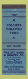Matchbook Cover - Valley Sand Gravel WW Behm