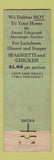 Matchbook Cover - Zucca's Restaurant New York City feature WEAR