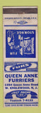 Matchbook Cover - Queen Anne Furriers West Englewood NJ