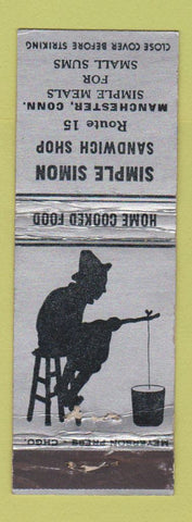 Matchbook Cover - Simple Simon Sandwiches Manchester CT