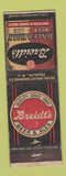 Matchbook Cover - Breidt's Beer Ale Elizabeth NJ WEAR