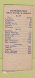 Matchbook Cover - Mac's Motel Cafe oil gas Rock River WY pinup BOBTAIL